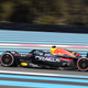 A photo of a Red Bull F1 car driving at the French Grand Prix.